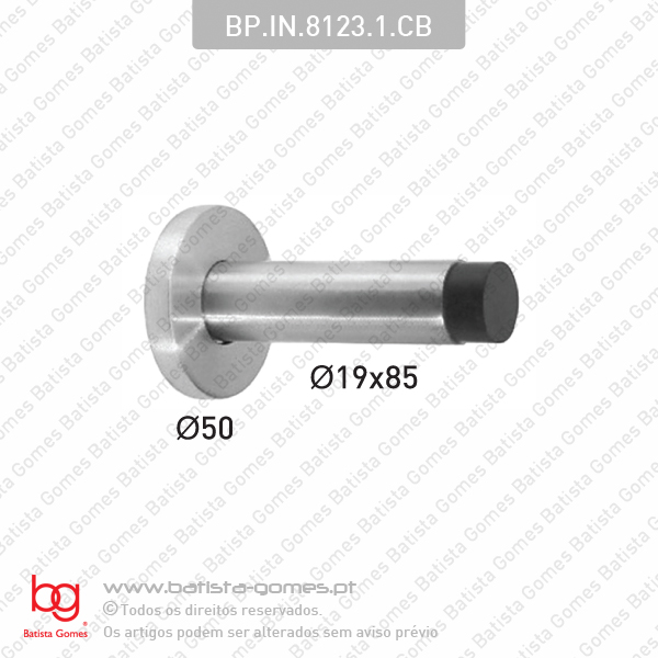 Batente limitador de porta - INOX 304